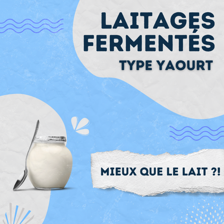 laitages fermentés yaourt santé