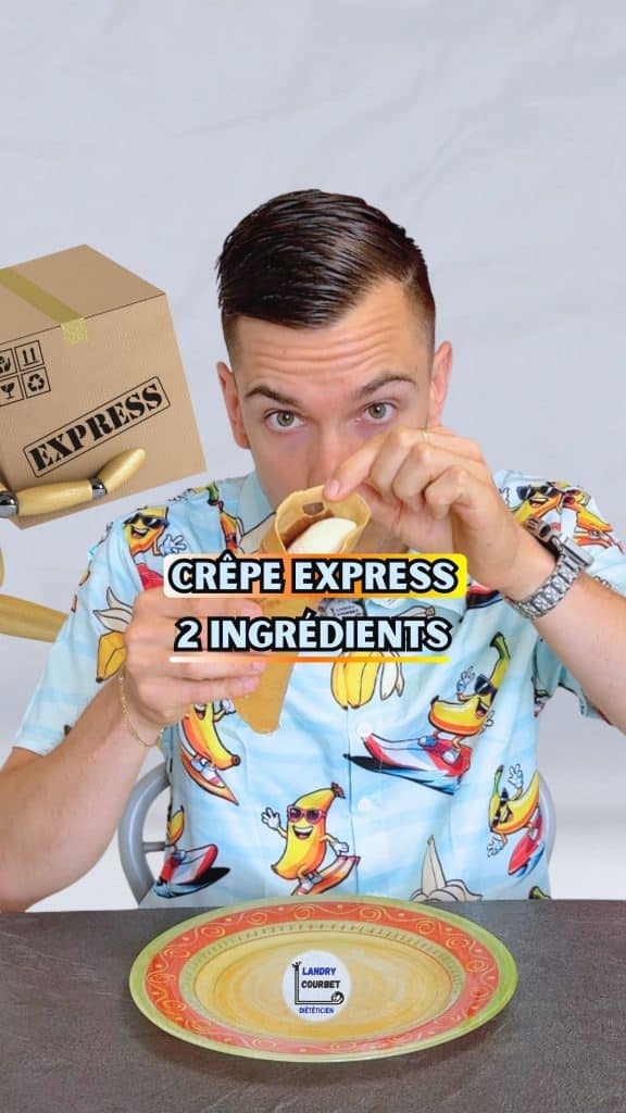 Lire la suite à propos de l’article Crêpe protéinée express 2 ingrédients