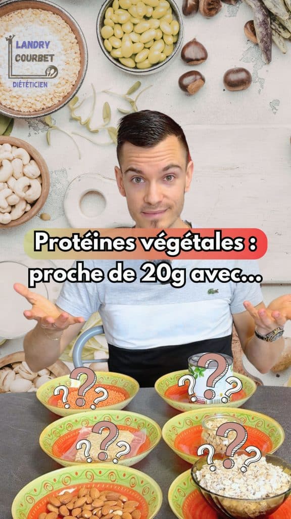 Lire la suite à propos de l’article 20g de protéines végétales dans une assiette