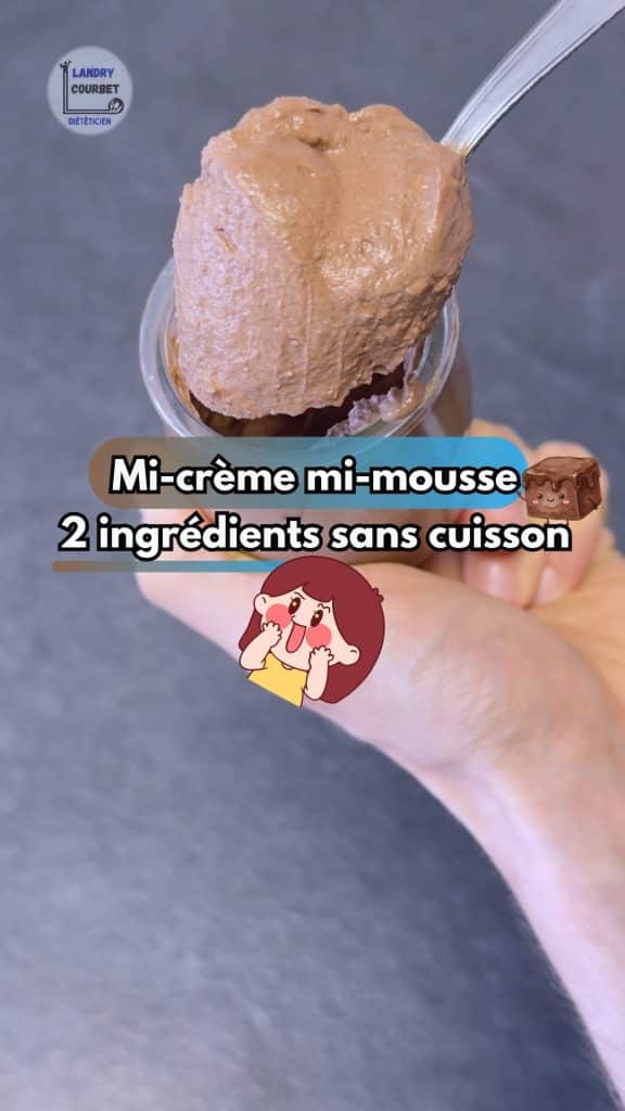 Lire la suite à propos de l’article Mi-mousse mi-crème sans oeuf et sans cuisson