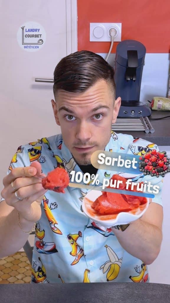 sorbet maison rapide