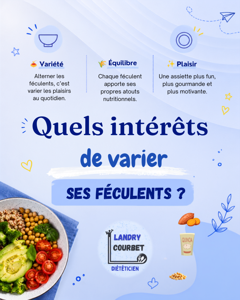 Varier les féculents : pourquoi et comment ? Diététicien